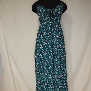 Liberty Love Teal Floral Maxi Dress